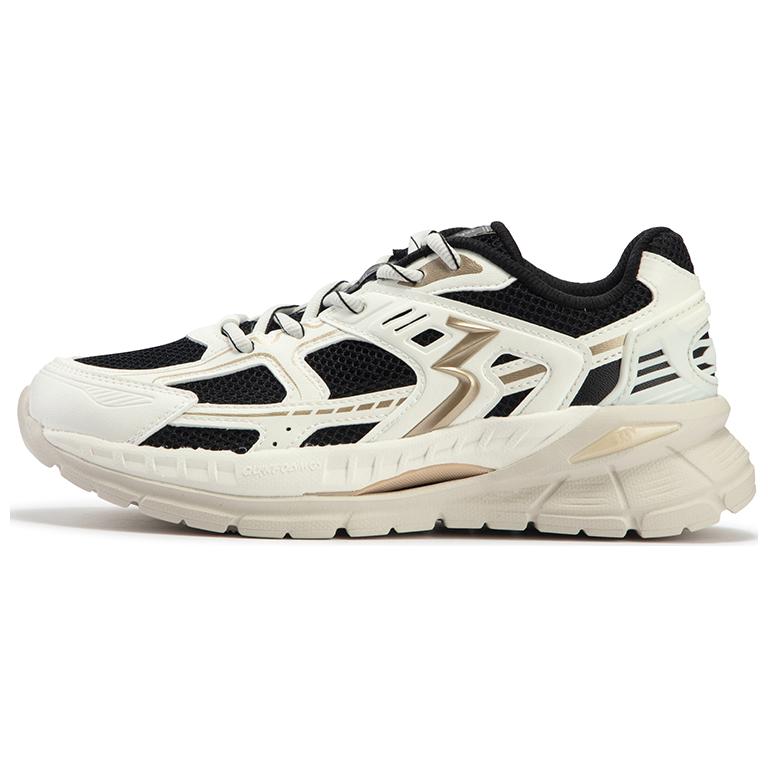 361° Wear-Resistant Low-Top Casual Shoes Women's Black White