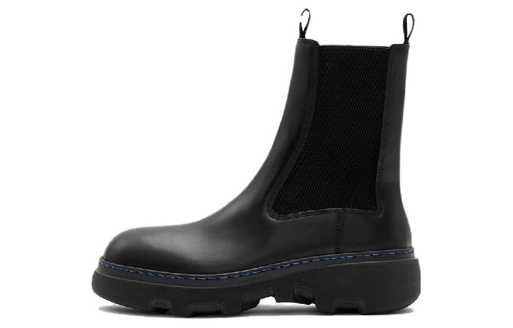Burberry Round-toe Leather Boots
