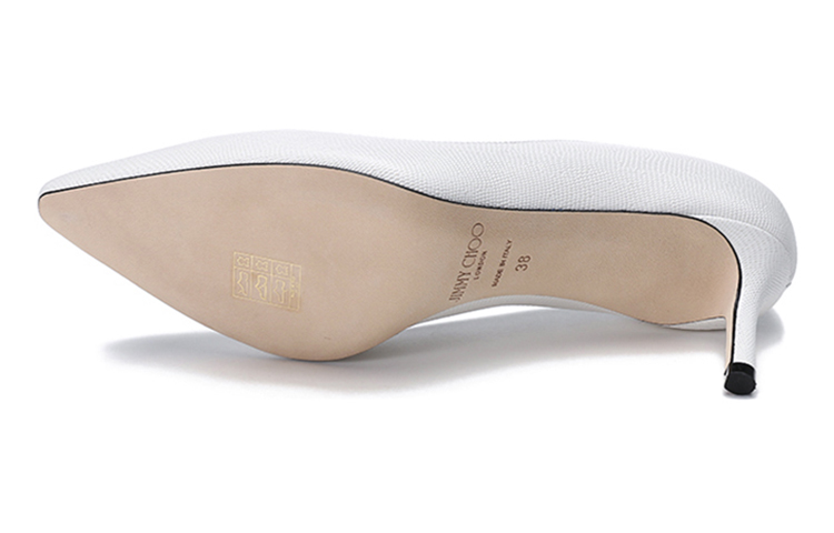 Jimmy Choo ROMY Slim Heel High Heels 6cm Women's White