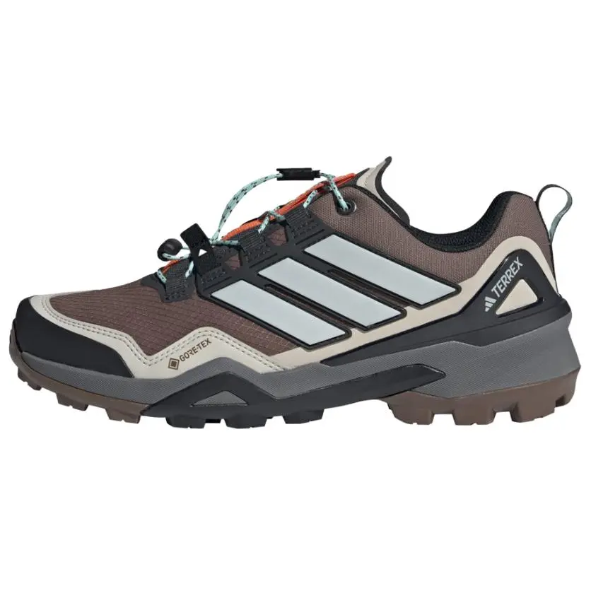 Adidas Terrex Skychaser Waterproof And Breathable Support Grip Low top Mountaineering Hiking Shoes Women's Red Brown