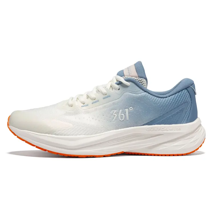 361° Titan Lite Running Shoes Men's Low top Feather White Antique Gray Blue