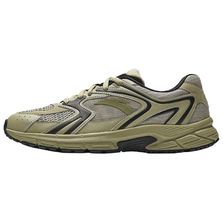 Anta Cushioning, Wear Resistant Low top Casual Running Shoes Men's Cyan Smoke Dust Basic Black