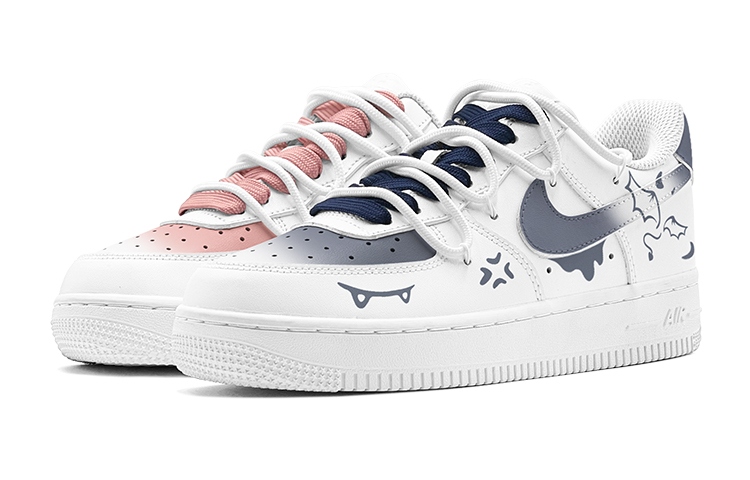 Nike Air Force 1 Air Force 1, Spring Refresh, Mismatched Graffiti Slip Resistant Low top Skateboard Shoes GS Pink Blue купить в интернет-магазине Yoocart с быстрой доставкой по России.