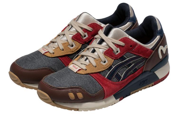 EVISU X Asics Gel-Lyte 3 Red Gray Brown купить в интернет-магазине Yoocart с быстрой доставкой по России.