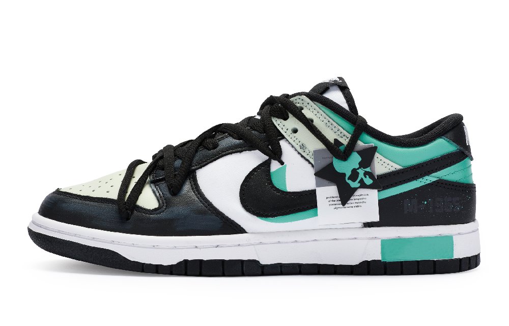 Nike Dunk 811 Manufacturing Slip-Resistant Low-Top Skateboard Shoes Men's Black White Green