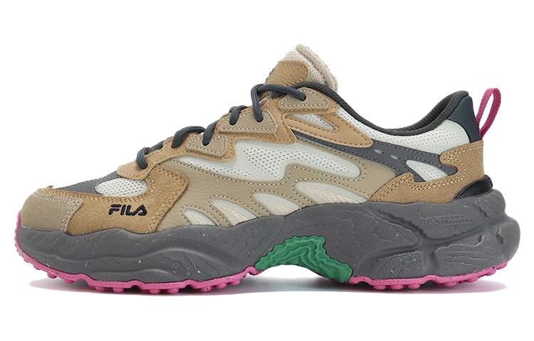 FILA Fern Sneakers Anti Slip Wear Resistant Low Top Chunky Sneakers Men's Oyster Gray