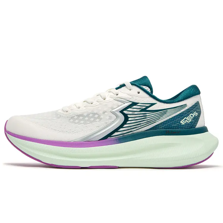 361° Slip Resistant And Abrasion Resistant Support Low Top Casual Running Shoes Men's White Green