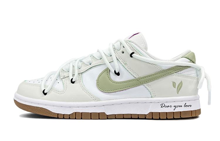 Nike Dunk Skateboard Shoes Women's White Green
