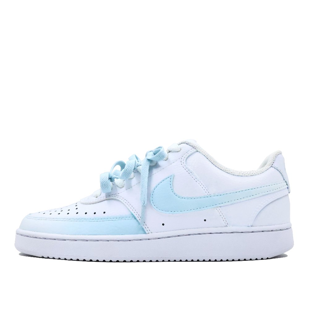 Nike Court Vision Cushioning Wear Resistant Low Top Skateboard Shoes Women's Light Blue