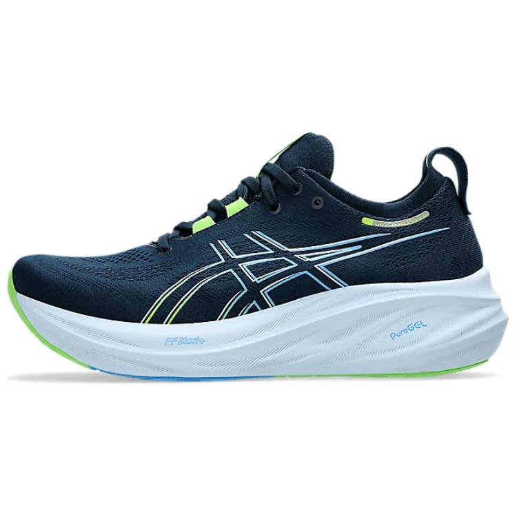 Asics GEL-NIMBUS 26 Slip-Resistant Cushioning Low-Top Casual Running Shoes Men's Blue White