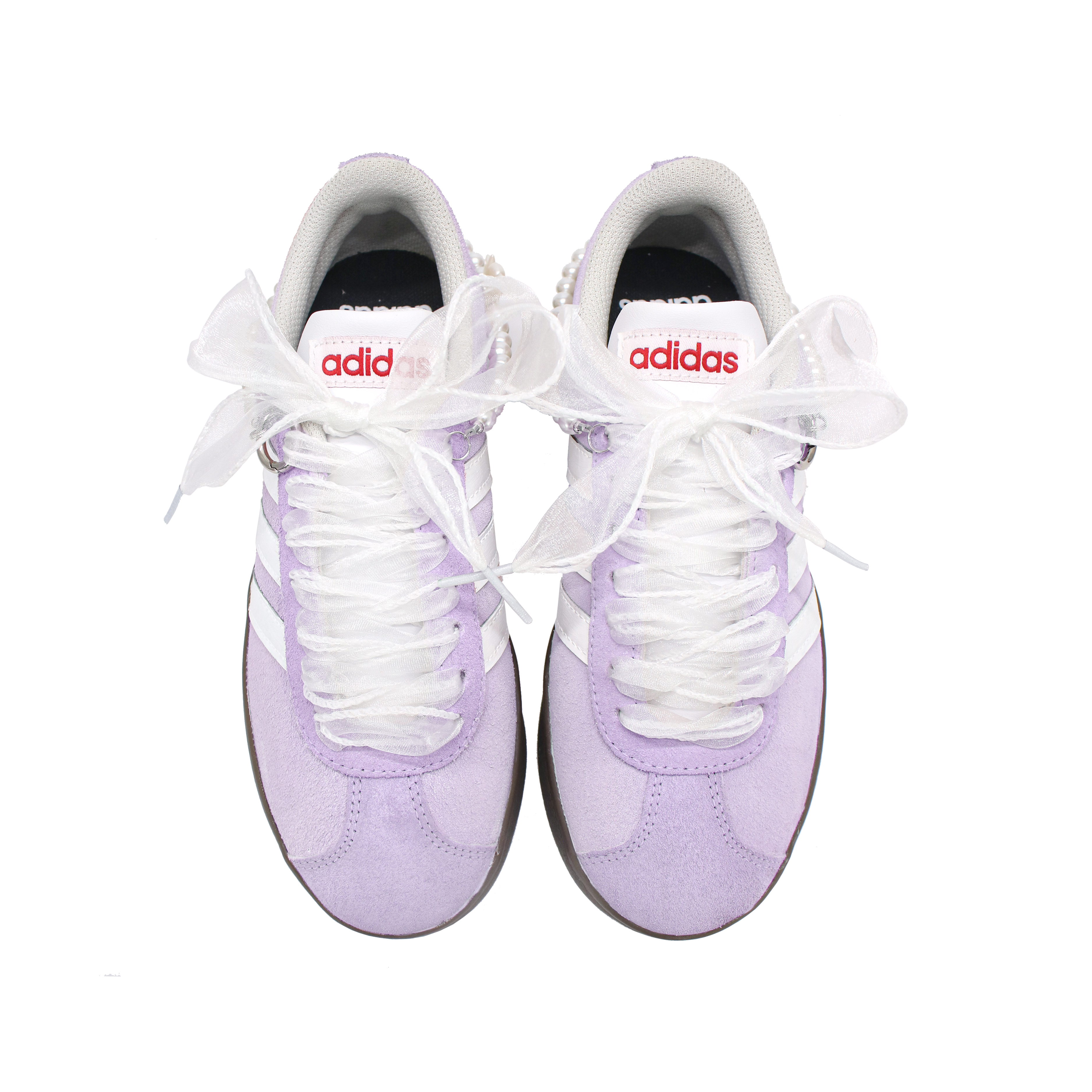 Adidas Neo VL Court Lifestyle Slip Resistant Abrasion Resistant Low top Skateboard Shoes Unisex White Purple купить в интернет-магазине Yoocart с быстрой доставкой по России.