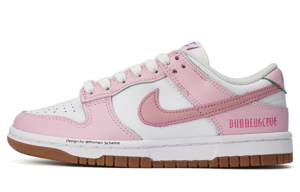 Nike Dunk Skateboard Shoes Women's Low-Top Pink
