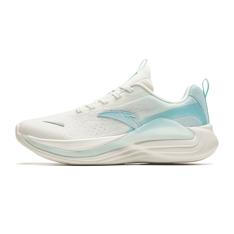 Anta Lingyun 4 Cushioning, Wear Resistant Low Top Casual Running Shoes Women's White Blue