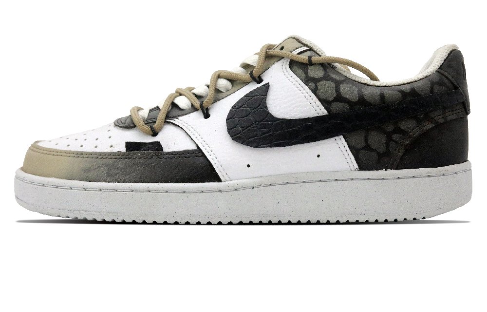 Nike Court Vision Skateboard Shoes Unisex Low Top Black/White
