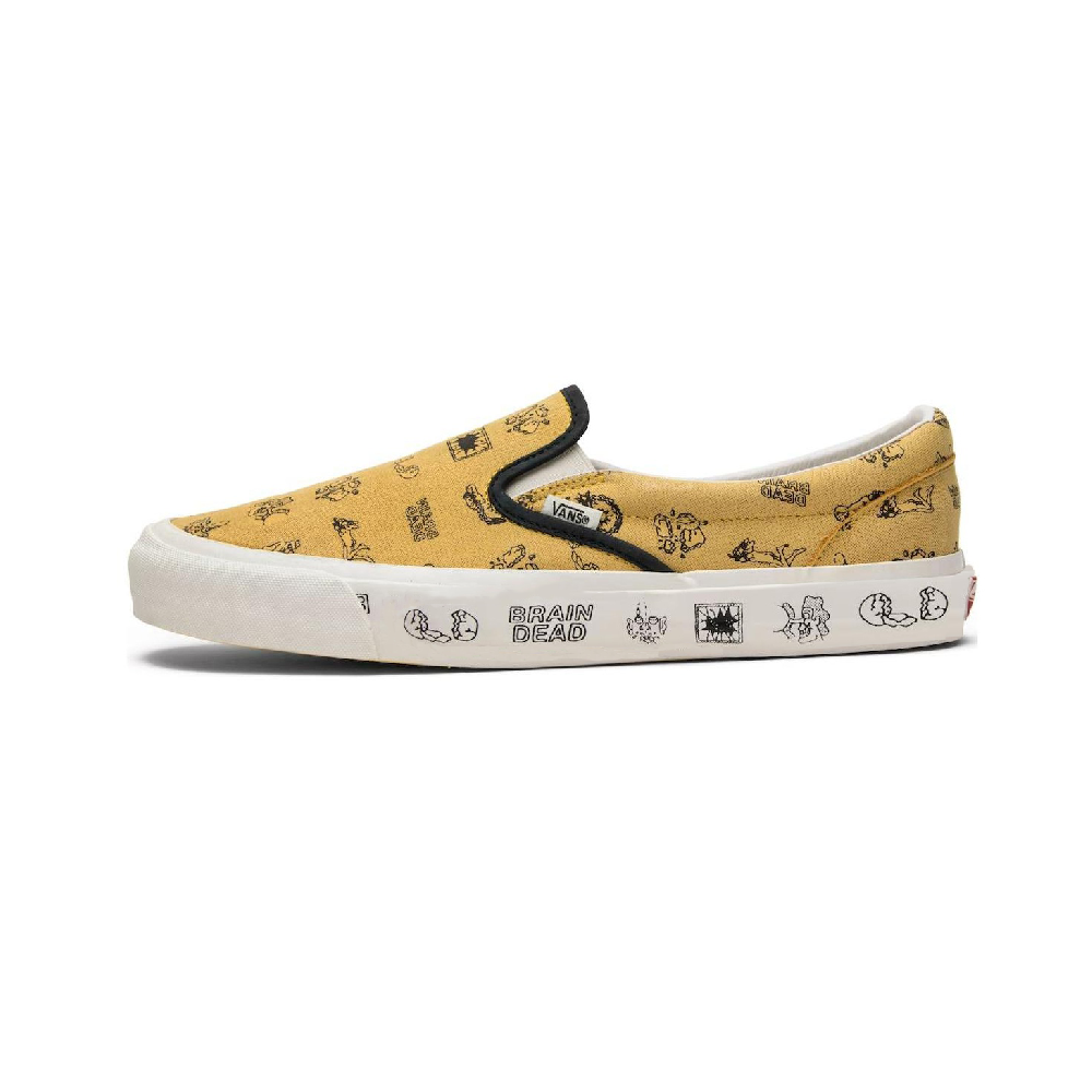 Vans Slip On Brain Dead Gold