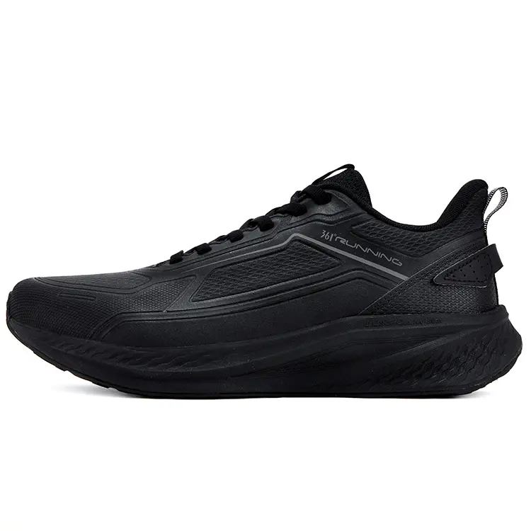361° Wear resistant And Waterproof Low top Casual Running Shoes Men's Obsidian Black