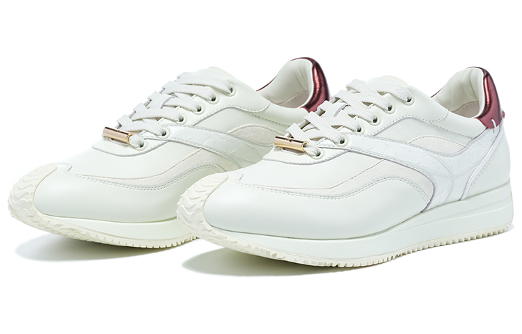 LI-NING 1990 Zhengrong Anti-Slip Wear-Resistant Low-Top Sports Casual Shoes Women's White Red