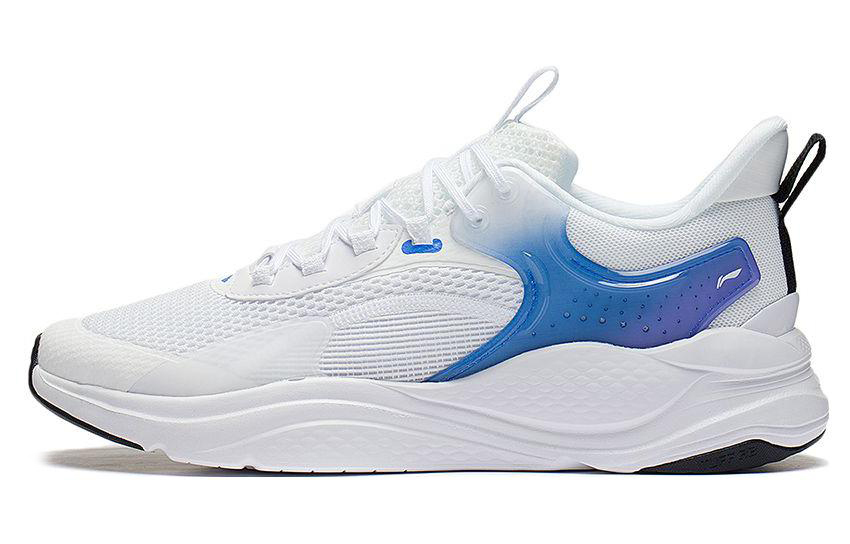 LiNing Liuyun Anti Slip Wear Resistant Low Top Sports Casual Shoes Men's White Blue