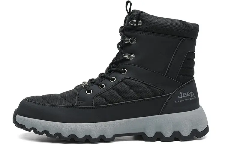Jeep Short Snow Boots Men's Black