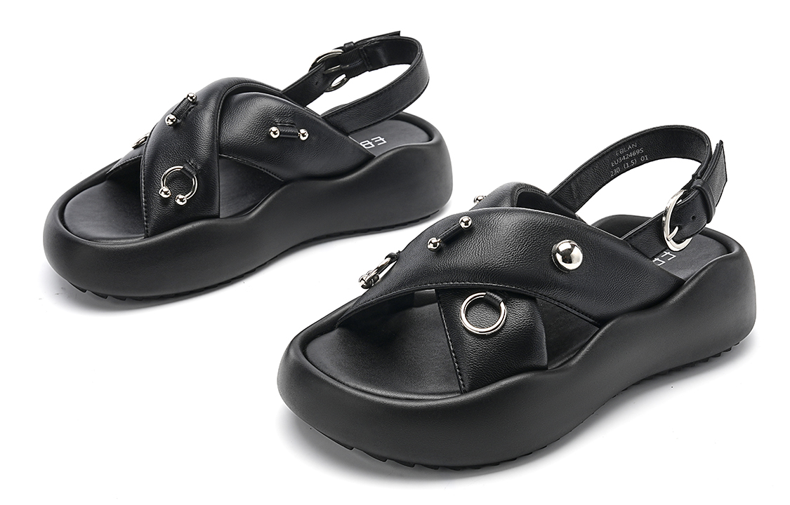 EBLAN Beach Sandals Women's Black купить в интернет-магазине Yoocart с быстрой доставкой по России.