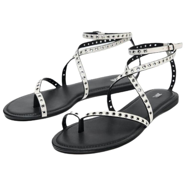 ZARA One Strap Sandals 1cm Women's White купить в интернет-магазине Yoocart с быстрой доставкой по России.