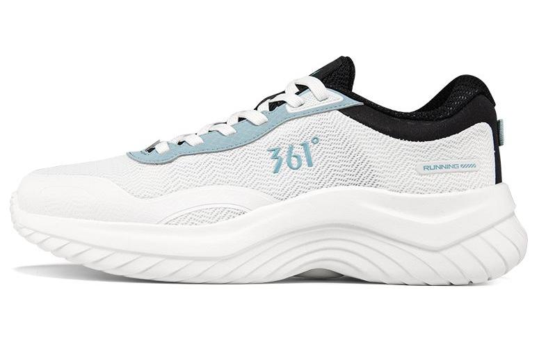 361° Slip Resistant And Breathable Low Top Running Shoes Men's White Blue