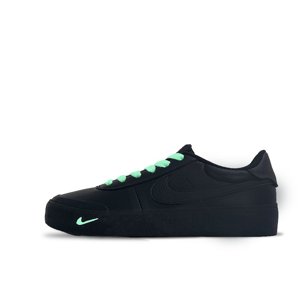 Nike Court Shot Veranda Cushioned Wear-Resistant Lightweight Low-Top Skateboard Shoes Unisex Black Green