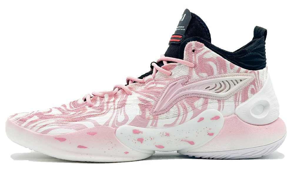 LiNing YuShuai 18 Mid Top Basketball Shoes Men's Pink