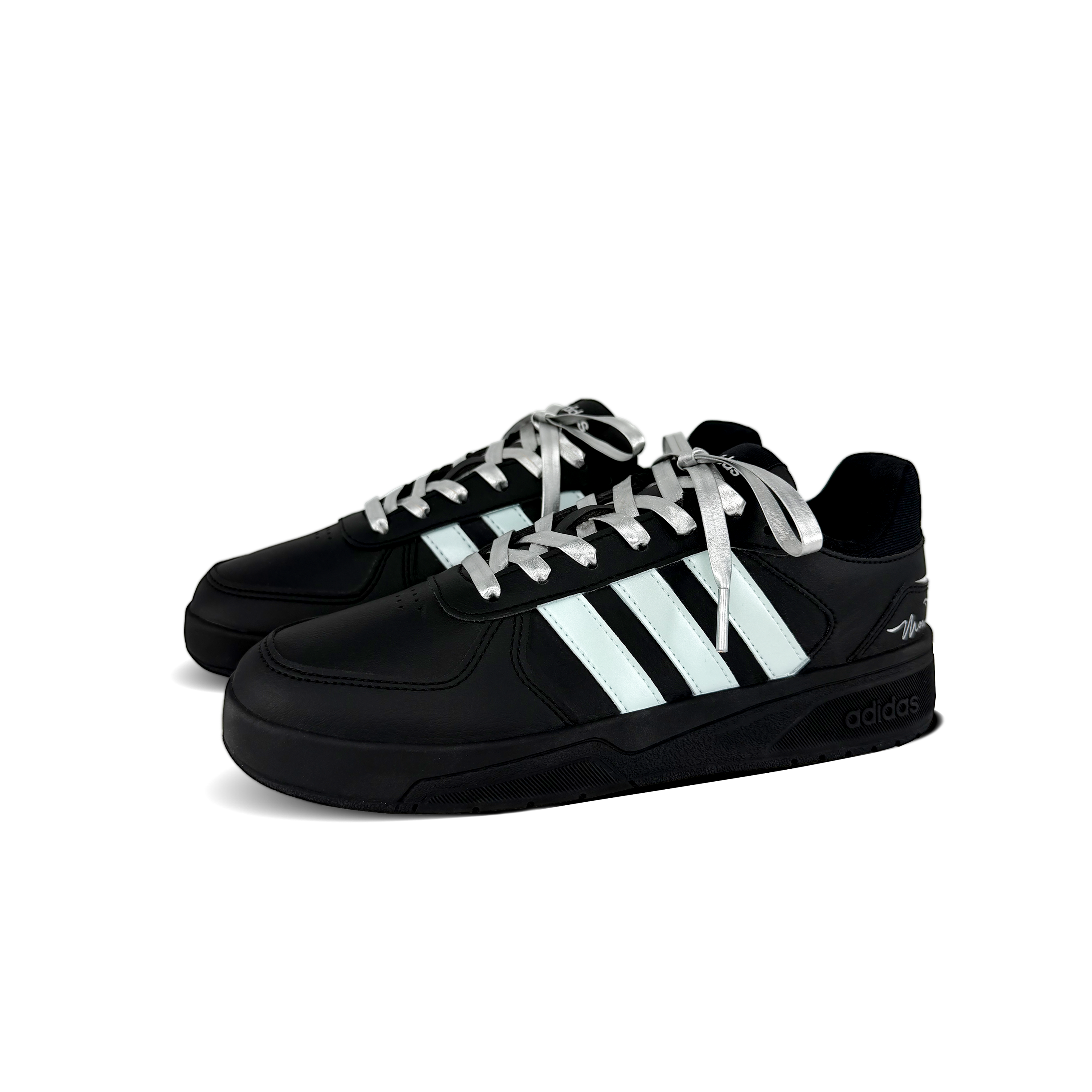 Adidas Neo Coneo Qt Mint Mambo Anti Slip Wear Resistant Low Top Skateboard Shoes Unisex Black Silver купить в интернет-магазине Yoocart с быстрой доставкой по России.