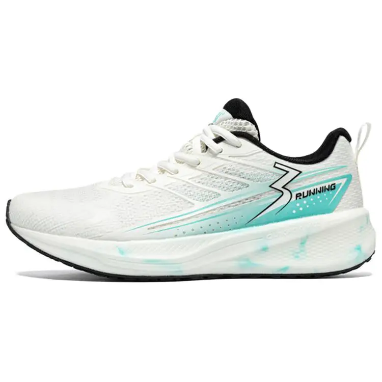 361° Cushioning And Breathable Low Top Casual Training Sprint Running Shoes Men's White Blue