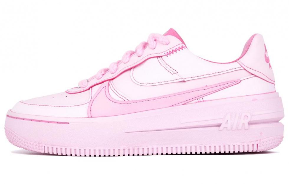 Nike Air Force 1 Low Top Skateboard Shoes Women's Pink