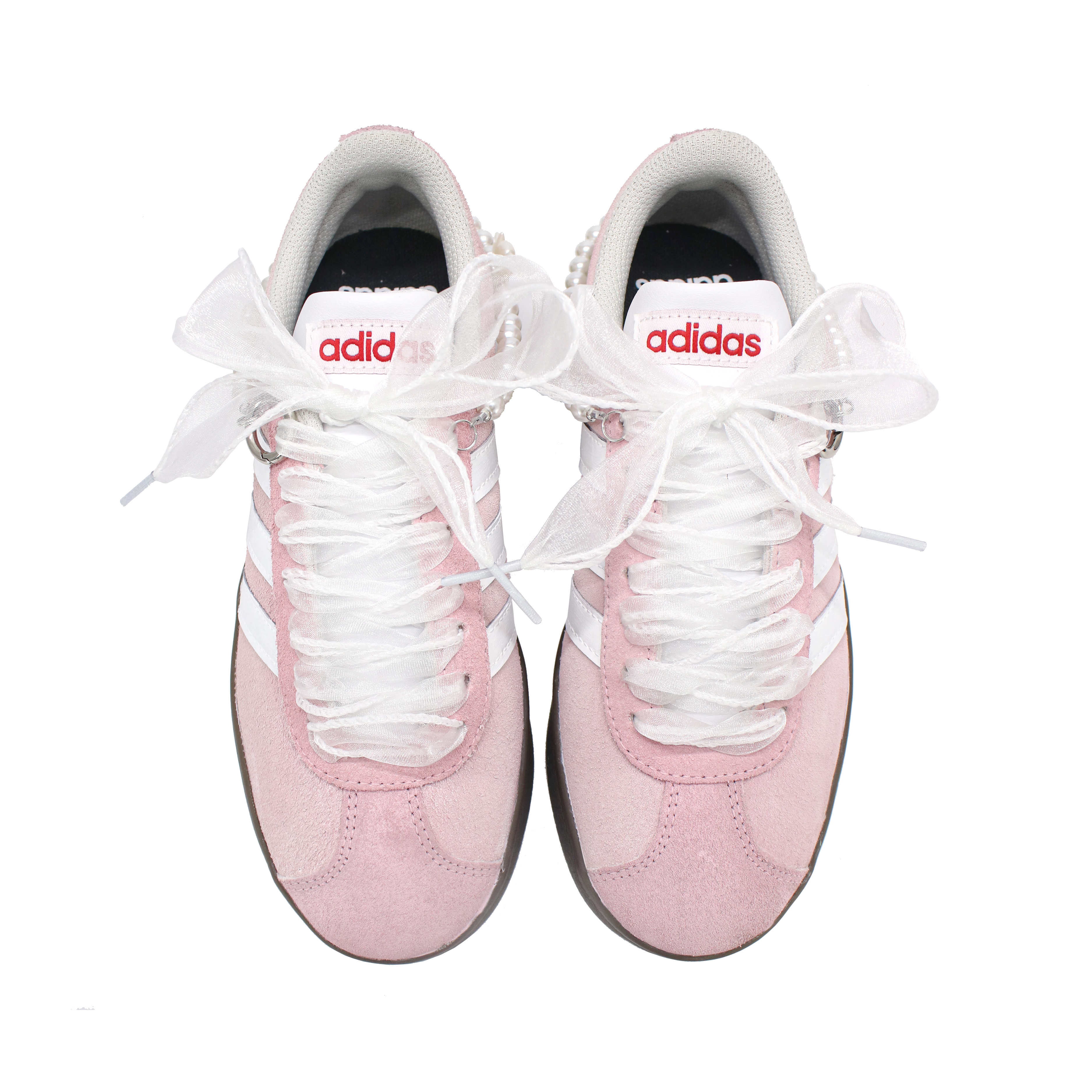 Adidas Neo VL Court Lifestyle Anti Slip Wear Resistant Low Top Skateboard Shoes Unisex Pink White купить в интернет-магазине Yoocart с быстрой доставкой по России.
