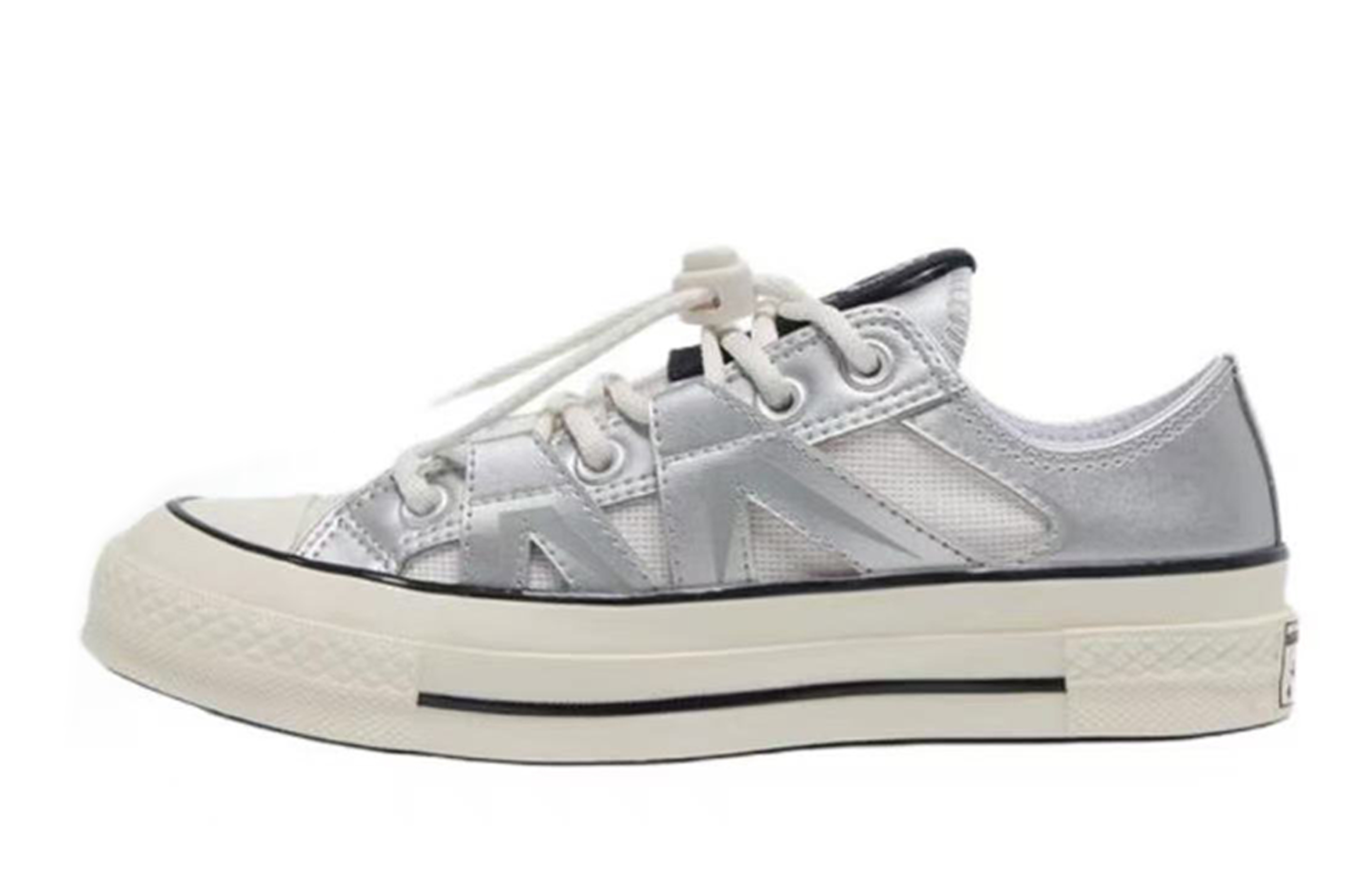 Converse 1970s Sea Salt Dream Pearl Abrasion Resistant Low Top Skateboard Shoes Unisex White Blue Silver купить в интернет-магазине Yoocart с быстрой доставкой по России.