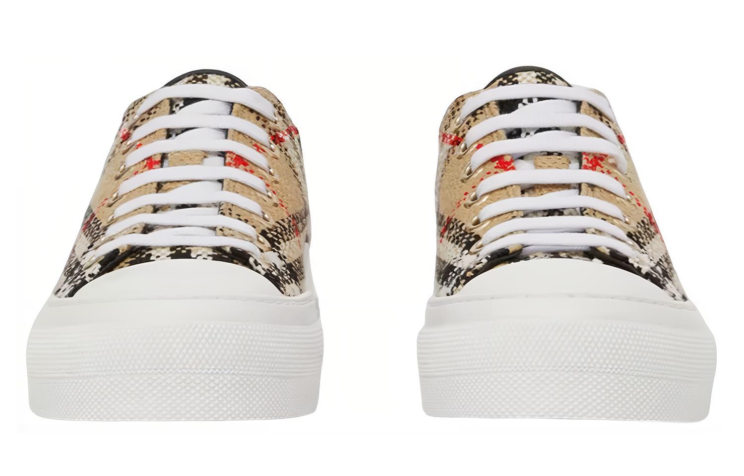 Burberry Vintage Check Boucle Low-Top Sneakers Beige Women's купить в интернет-магазине Yoocart с быстрой доставкой по России.