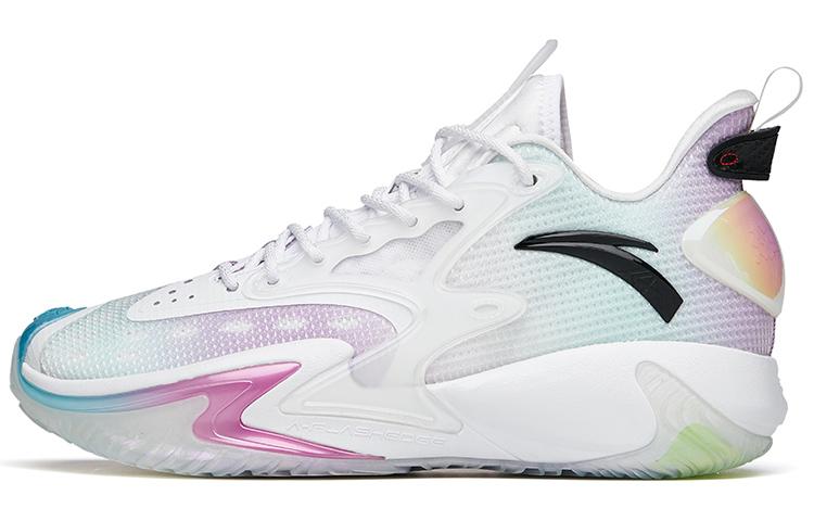 Anta Frenzy 3 Pro Pro Mid-Top Performance Basketball Shoes Men's White Blue Purple