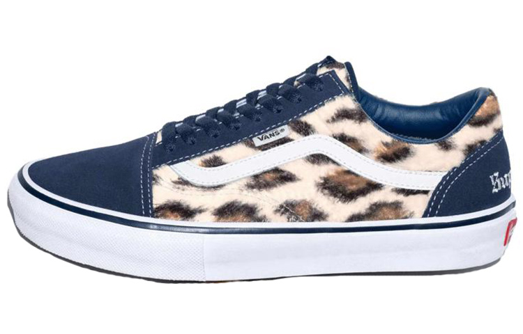 Vans Supreme X Skate Old Skool 'Leopard Pack - Navy'