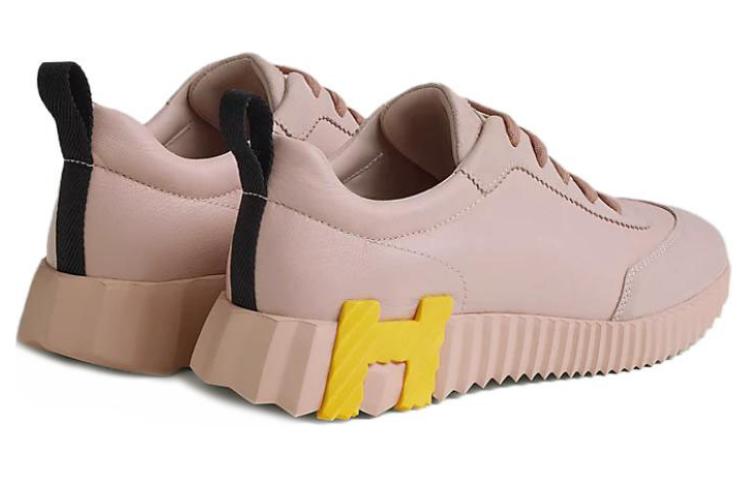 HERMES Bouncing Low-Top Casual Shoes Women's Pink