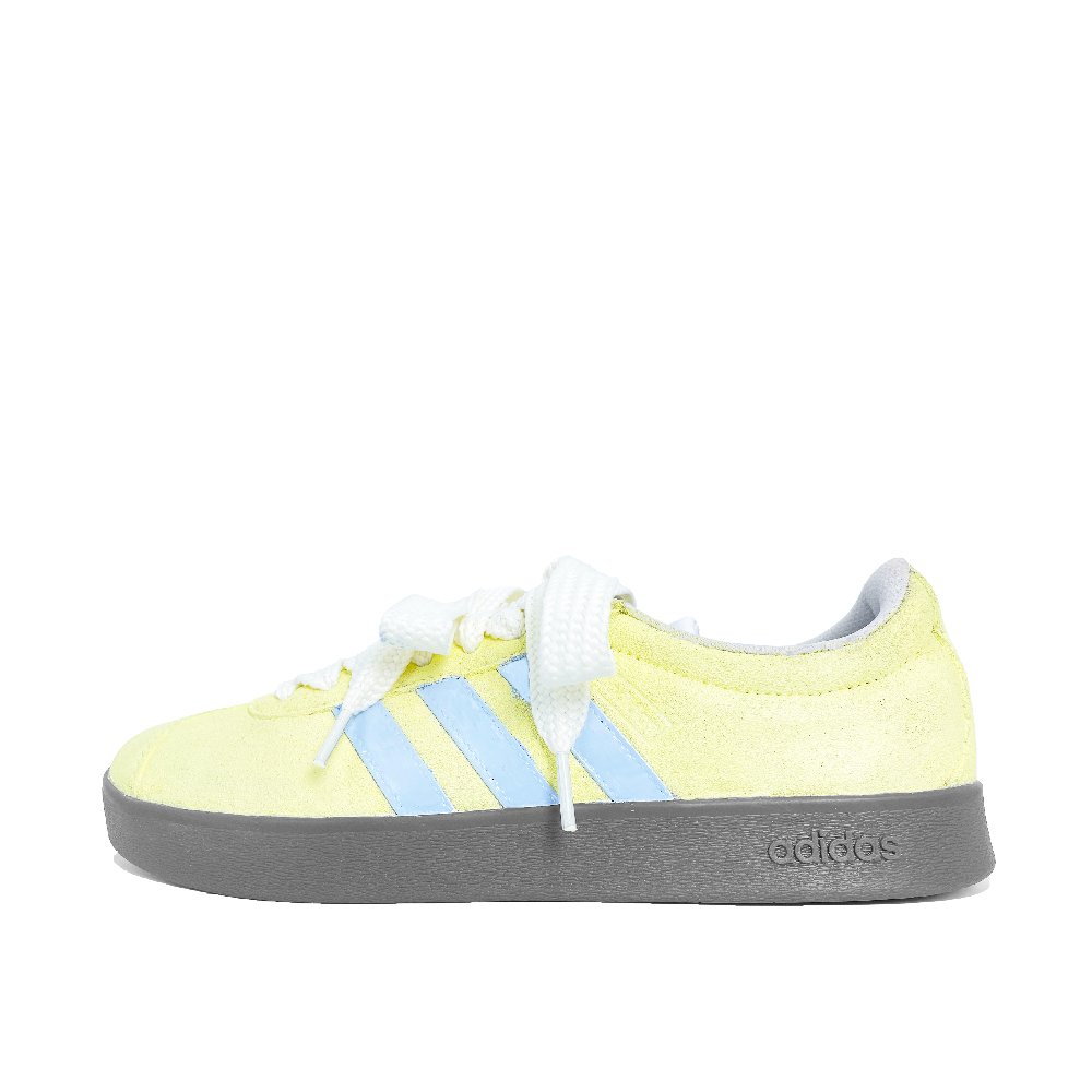 Adidas Neo VL Court Lifestyle Custard Ice Cream Lightweight Low Top Skateboard Shoes Unisex Yellow Blue