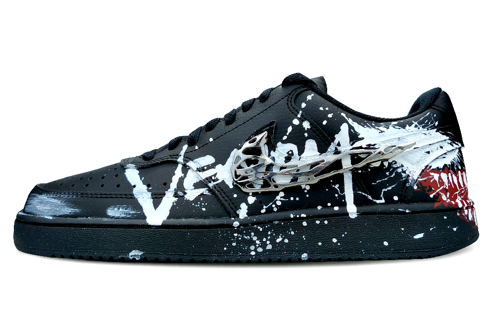 Nike Court Vision Low Anti-Slip Wear-Resistant Low-Top Skateboard Shoes Men's Black White