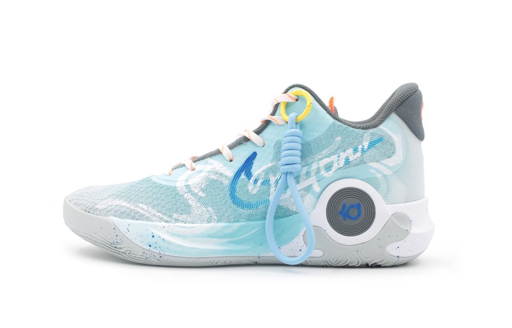 Nike KD Trey 5 IX Anti-Slip Wear-Resistant Mid-Top Basketball Shoes Unisex Blue