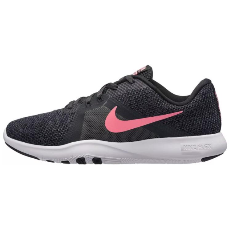 Nike Flex Trainer 8 Anti Slip Wear Resistant Low Top Training Shoes Women's Black Gray