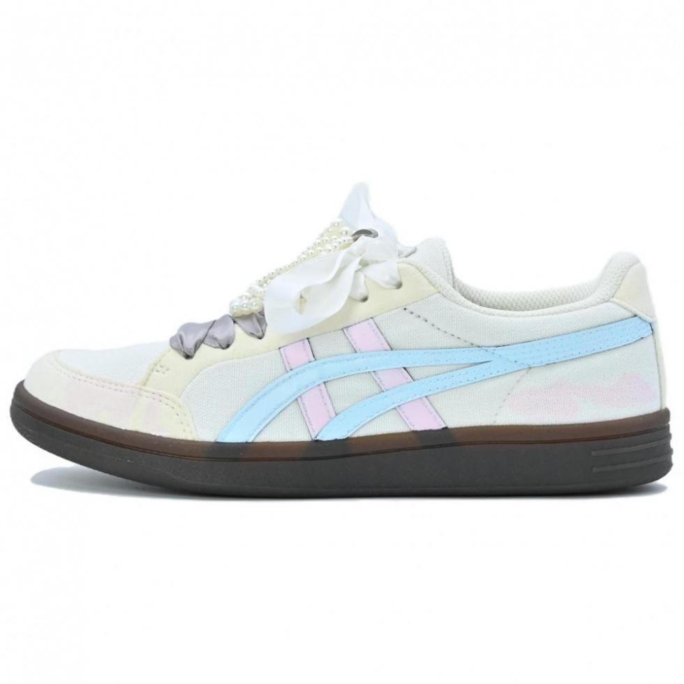 Onitsuka Tiger Advanti Balance Lightweight Support Low-Top Skateboard Shoes Unisex Beige White Blue