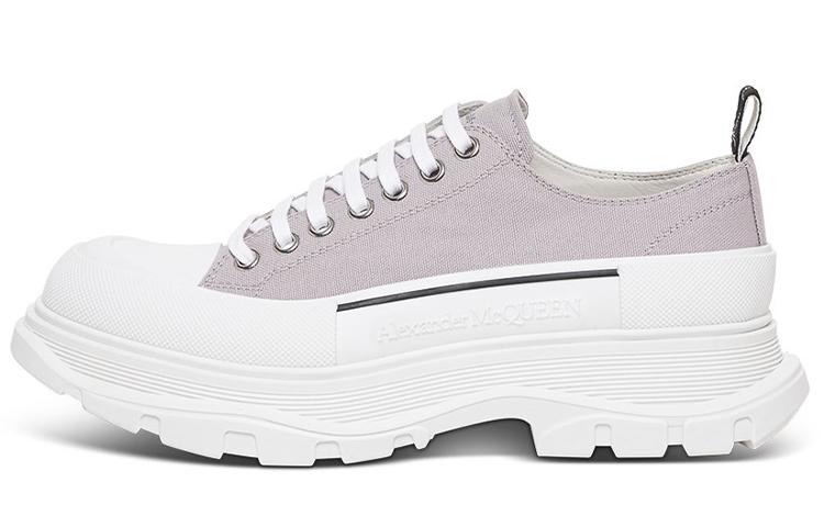 Alexander McQueen Tread Slick Canvas Sneakers 'Lilac White'