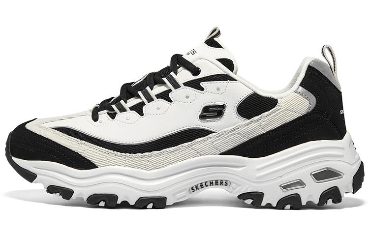 Skechers D'LITES HYPER BURST Cushioning Breathable Low-Top Casual Running Shoes Men's Black