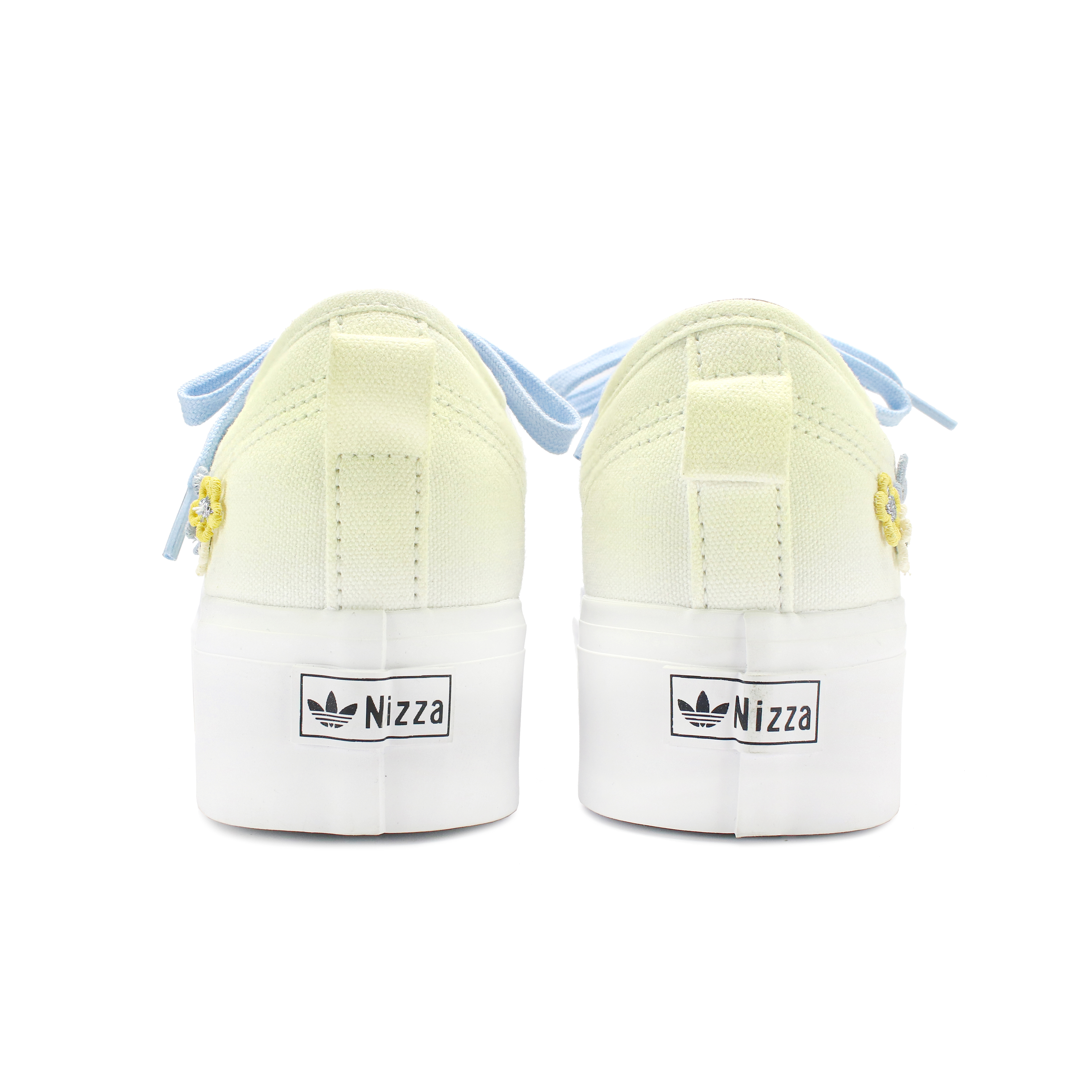 Adidas Originals Nizza Platform Anti Slip Wear Resistant Low Top Skateboard Shoes Women's Yellow Blue купить в интернет-магазине Yoocart с быстрой доставкой по России.