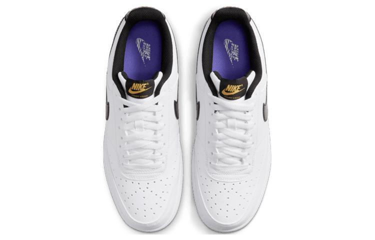 Nike Court Vision Low White Black Metallic Gold купить в интернет-магазине Yoocart с быстрой доставкой по России.