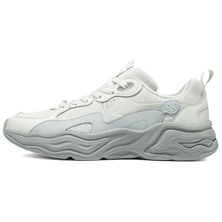 361° Slip Resistant And Breathable Low Top Casual Shoes Men's Gray