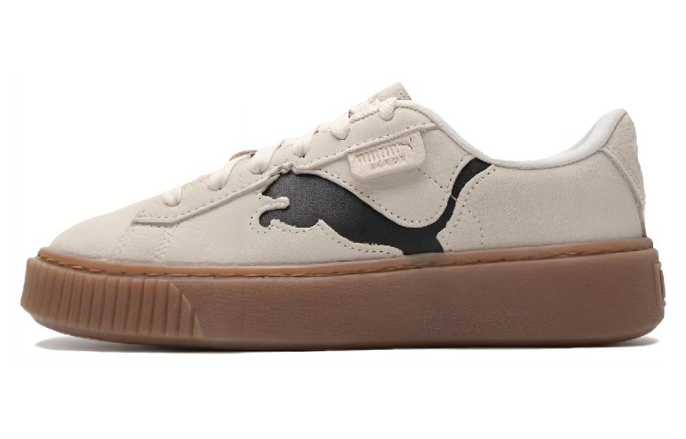 PUMA Suede Platform Shoes 'Beige Brown' Women's