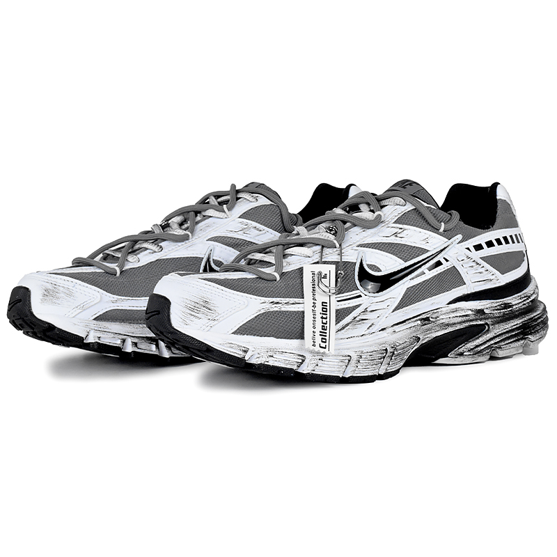 Nike Initiator Abrasion Resistant Low Top Running Shoes Men's Black White Gray купить в интернет-магазине Yoocart с быстрой доставкой по России.