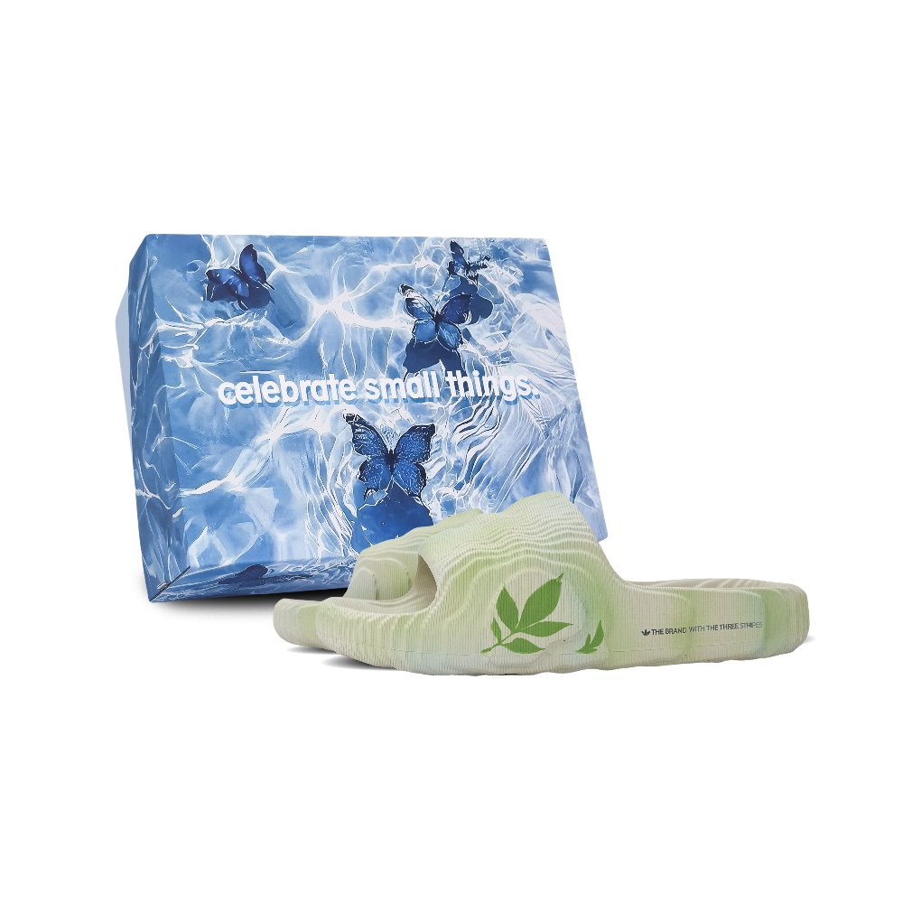 Adidas Originals ADILETTE 22 Abrasion Resistant Slide Slippers Unisex White Green